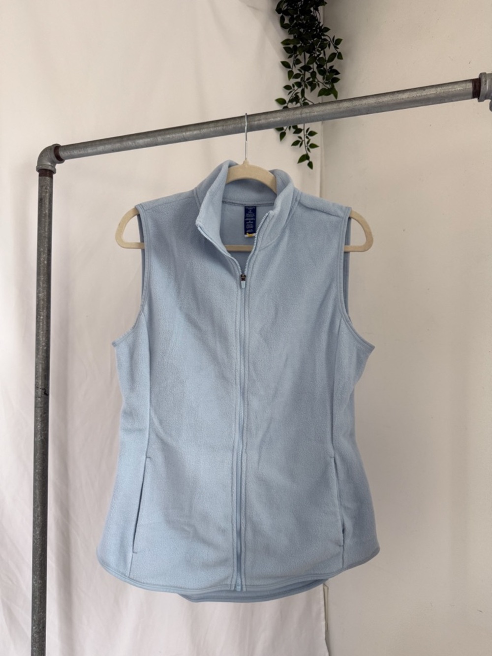 Old navy Light Blue Fleece Zip-Up Vest